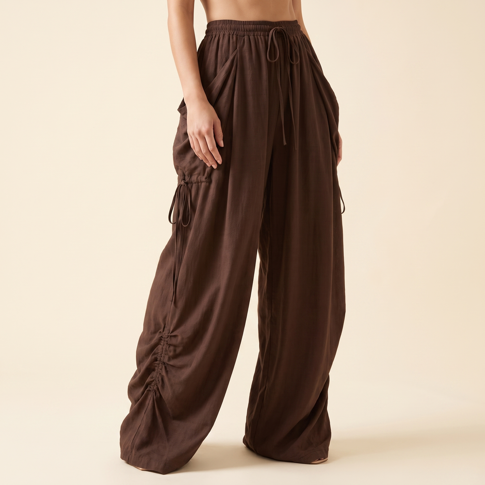 Loose-Fit Wide-Leg Trousers