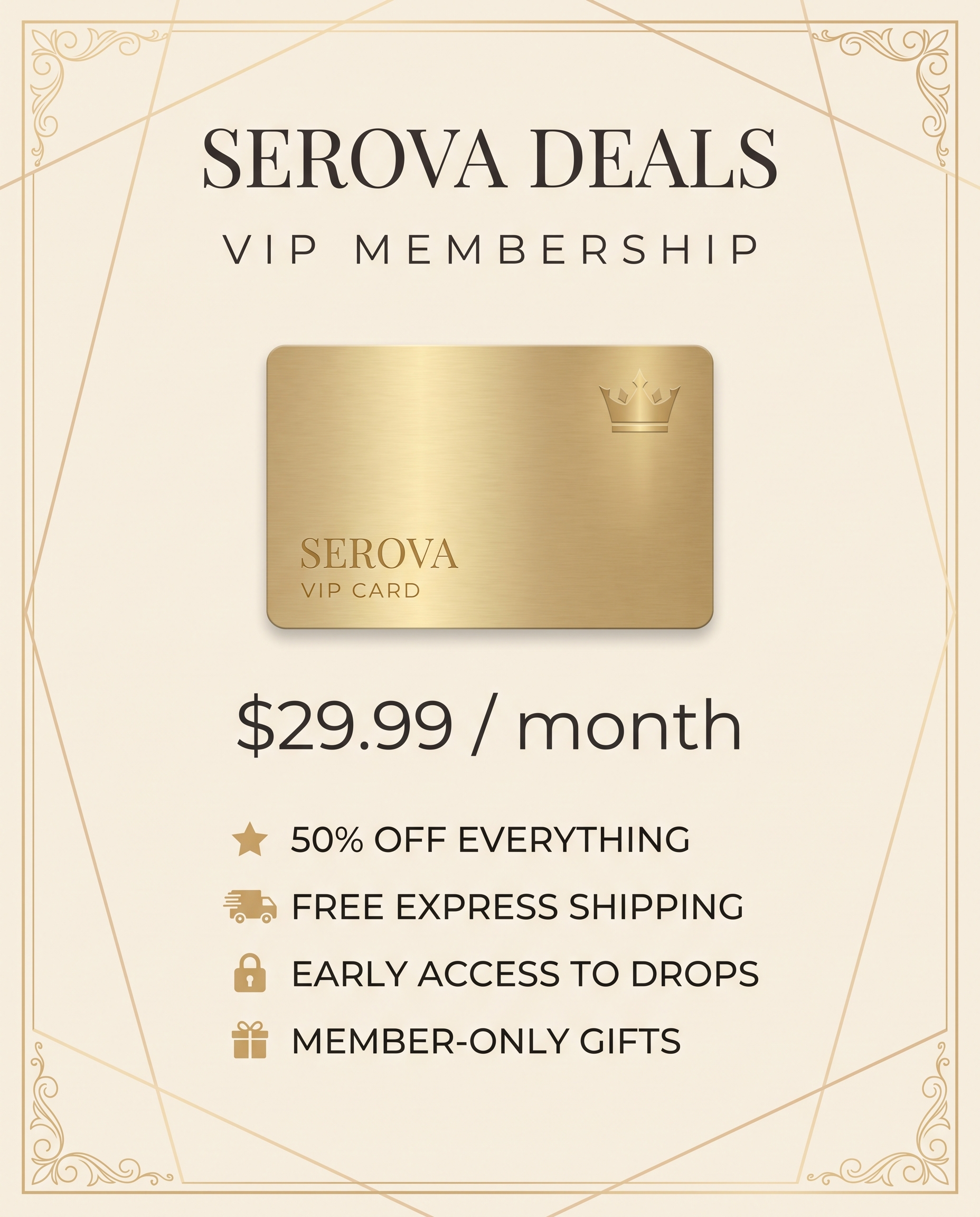 Serova Deals VIP Membership
